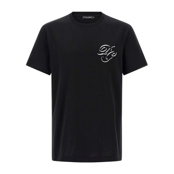 Dolce & Gabbana Men Double Embroidery T-Shirt